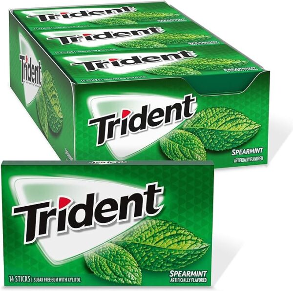 Trident Gum Spearmint Flavor 14 Pieces